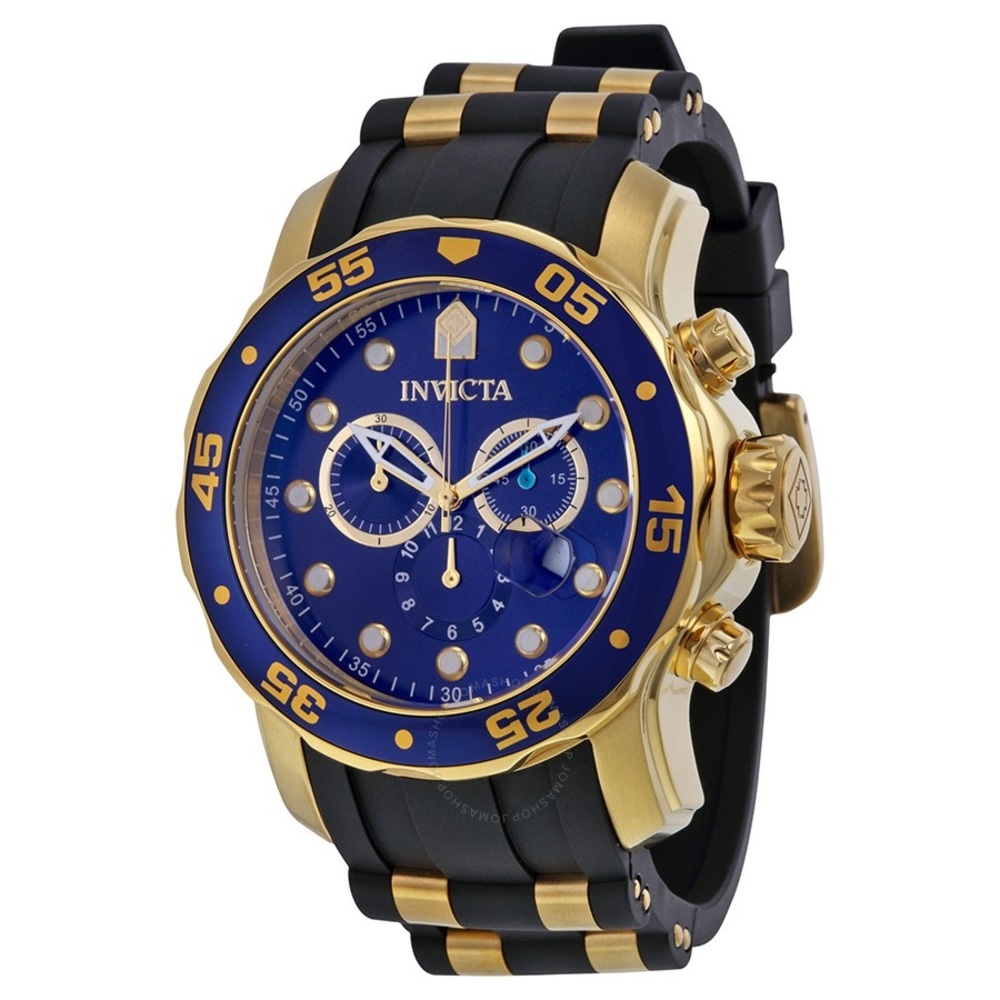 Invicta watch men Blue and Gold