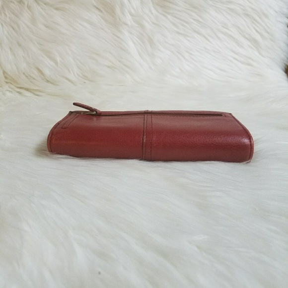 FOSSIL diagonal stripe keyhole check wallet - Picture 8 of 8