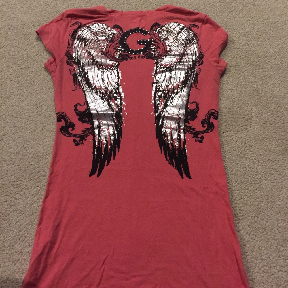 Guess angel wing tee