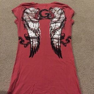 Guess angel wing tee
