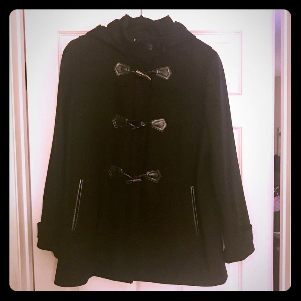 NWOT Hooded Peacoat