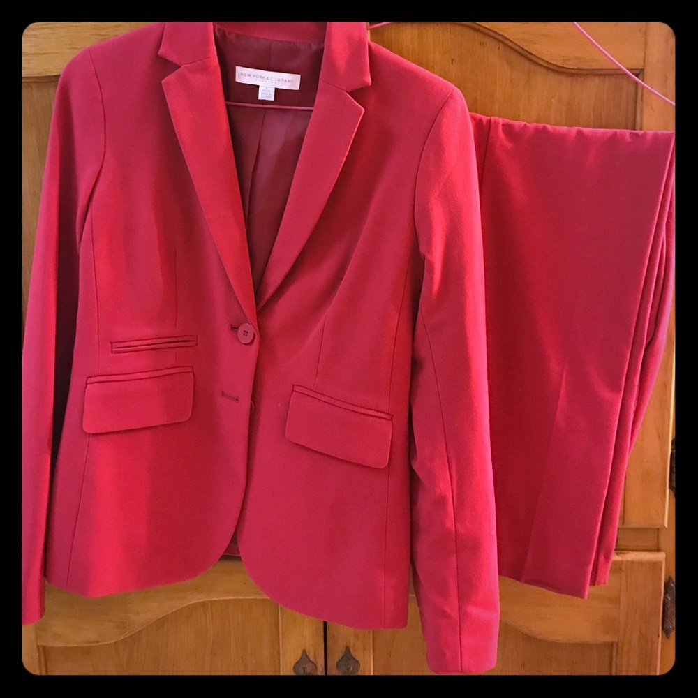 Red suit- (jacket & pants)- NY&co.