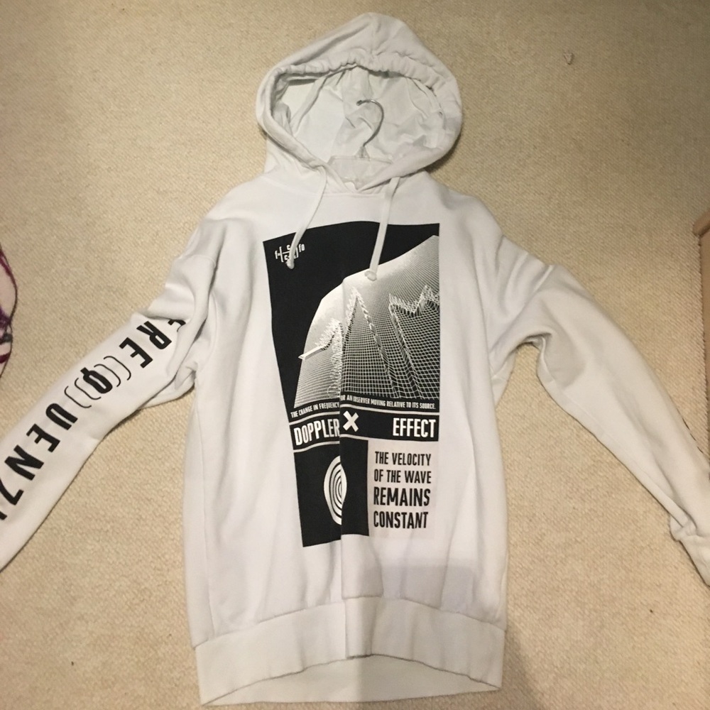 H&M graphics hoodie- Droppler effect