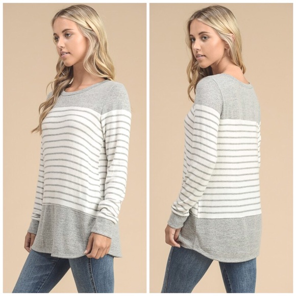 Heather Gray Long Sleeve Tunic - Picture 2 of 2
