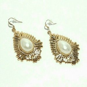 Faux Pearl Chandelier Earrings Faux Pearl Chandelier Earrings