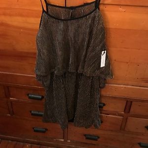 NWT Lovers + Friends Gold & Silver Cocktail Dress
