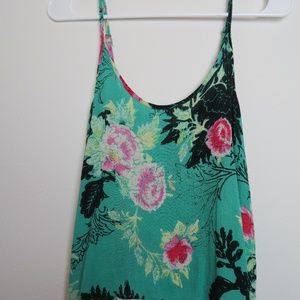 *SOLD*BILLABONG floral print tank top size small