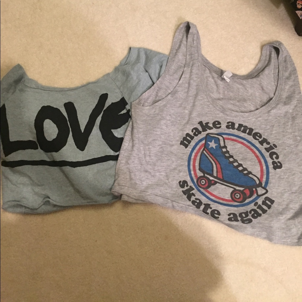 Two crop tops