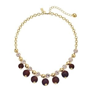 NWOT Kate Spade Wood Bead Statement Necklace NWOT Kate Spade Wood Bead Statement Necklace