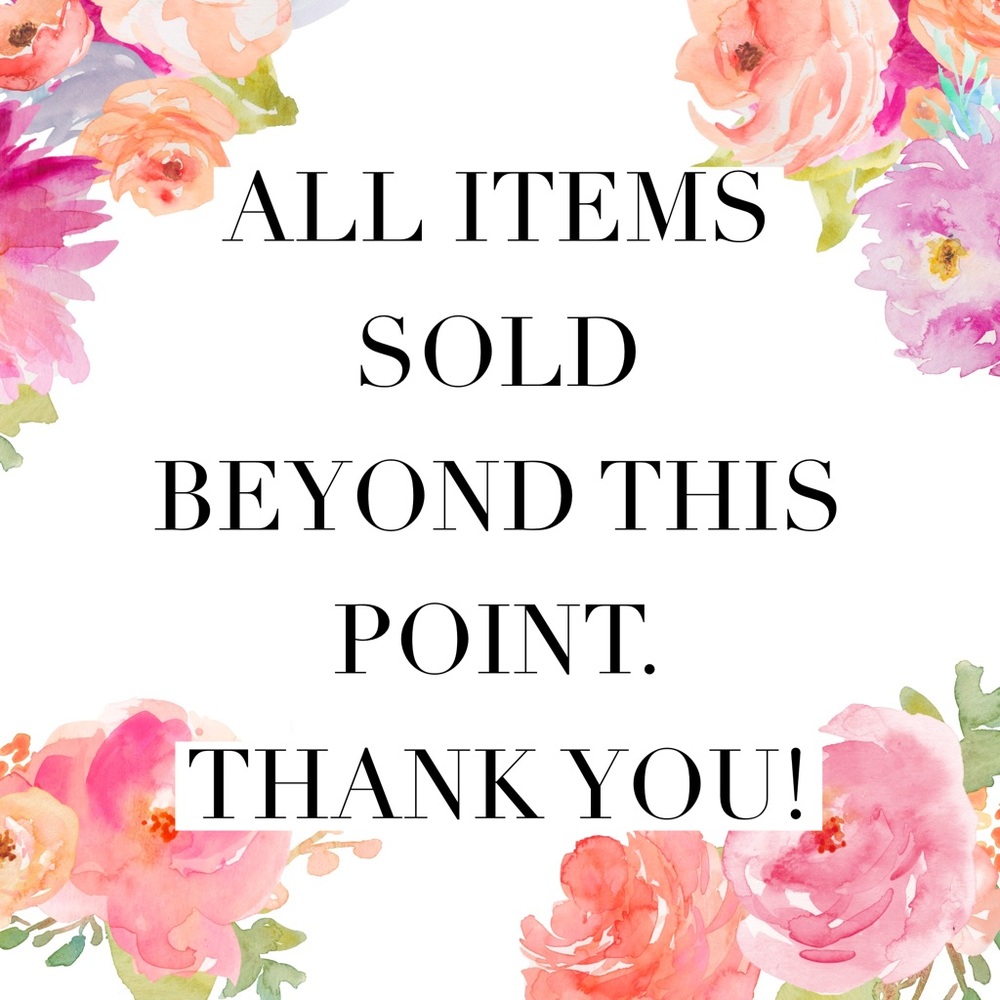 SOLD BEYOND THIS POINT