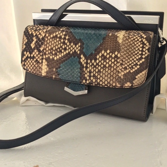 Fendi Demi Jour Python bag - Picture 3 of 6