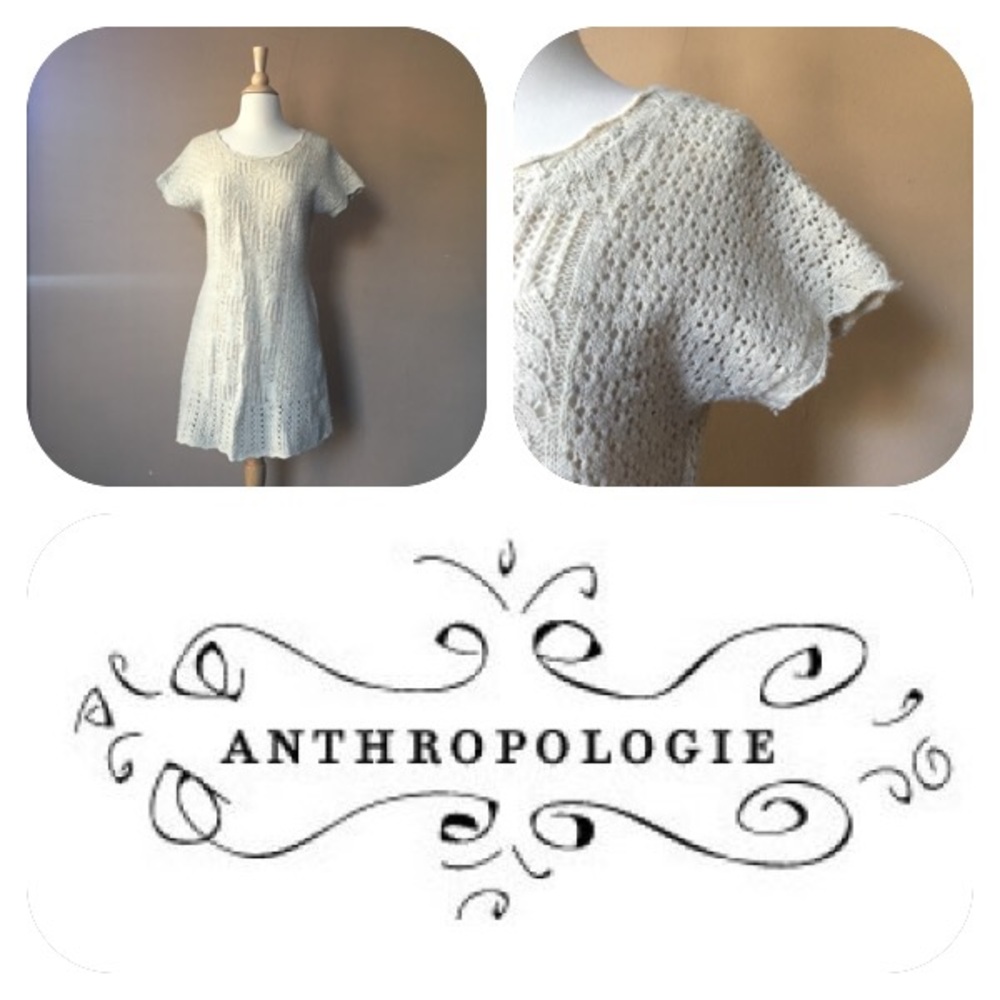 ANTHROPOLOGIE loose knit sweater dress