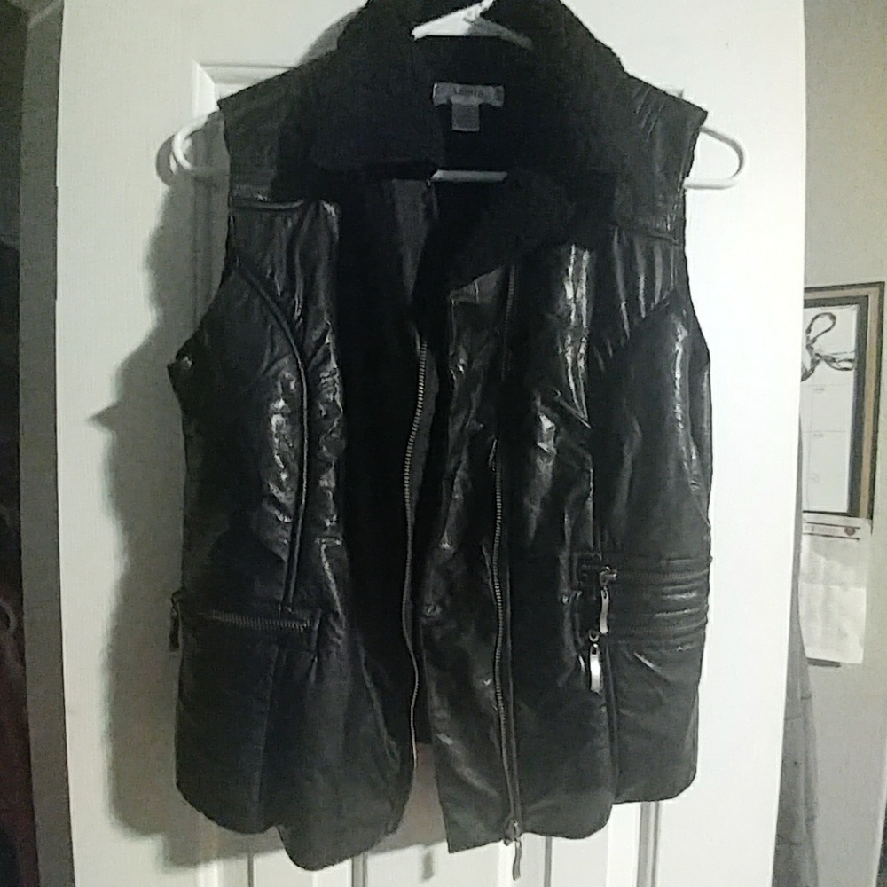 Adiktd faux leather like vest