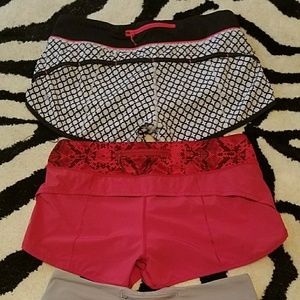 Lululemon 3 pairs Run Speed Shorts sz 8