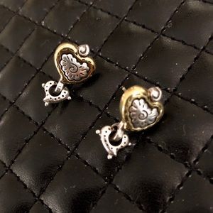 Brighton Gold & Silver Heart post earrings Brighton Gold & Silver Heart post earrings