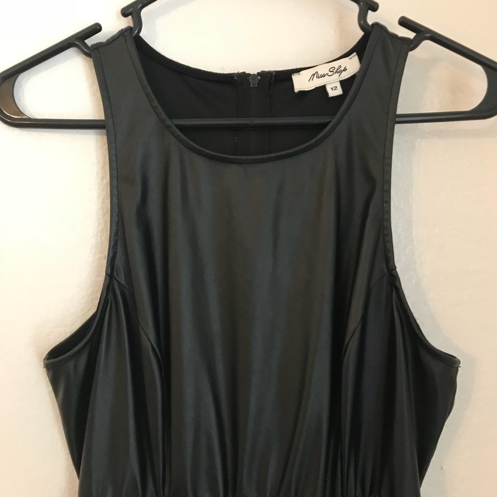 HALF LEATHER DRESS