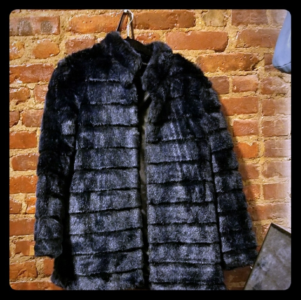 Laundry by Shelli Segal Faux Fur Coat