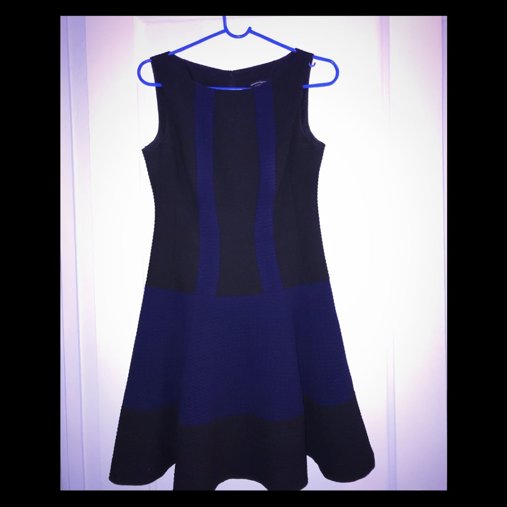 ORIGINAL NANETTE LEPORE NY BLUE AND BLACK DRESS