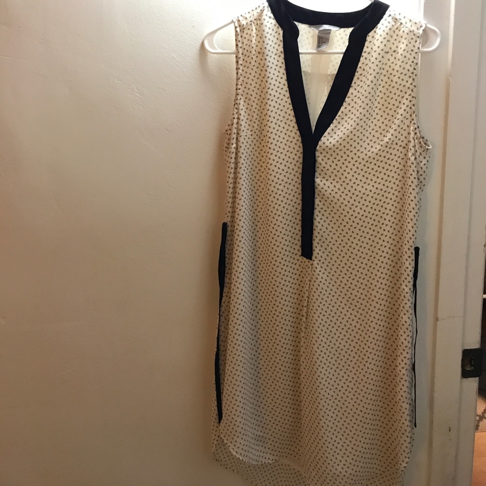 H&M Black and White Tunic Dress