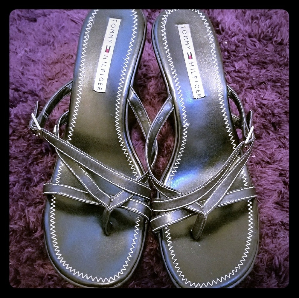 Tommy Hilfiger Black Sandals