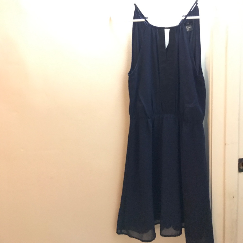 Dark Blue and Black Dress