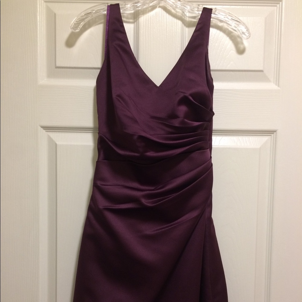 Eggplant Davinci Satin Dress