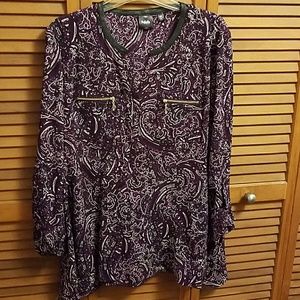 Purple and Black Tunic