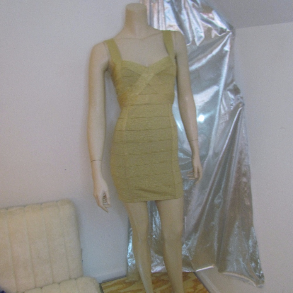 Forever 21 Gold Bodycon
