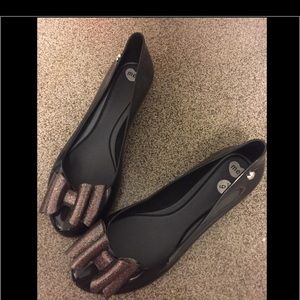NWOB Melissa POP jelly bow flats