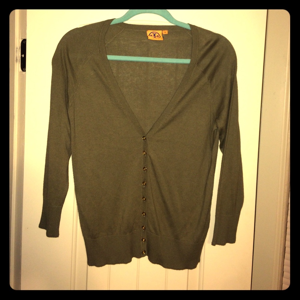 Tory Burch Cardigan - olive green!