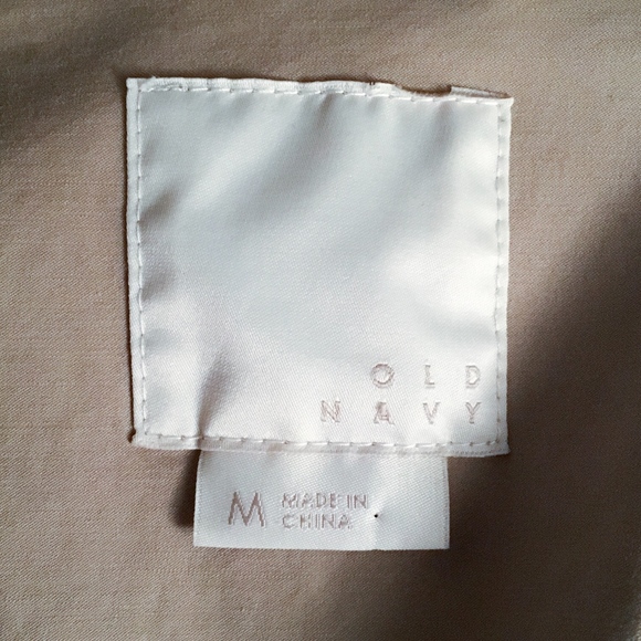 [old navy] lightweight khaki trench coat - Picture 2 of 5