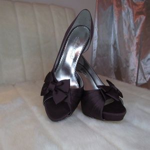 Purple Bow Heels