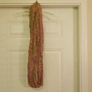 Multicolored Silk Circle Scarf