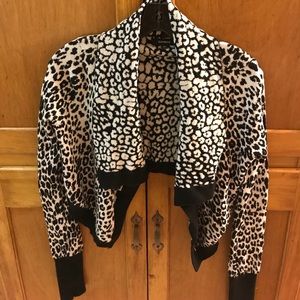 Express cropped waterfall cardigan