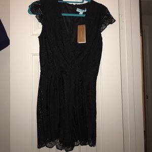 Black lace romper