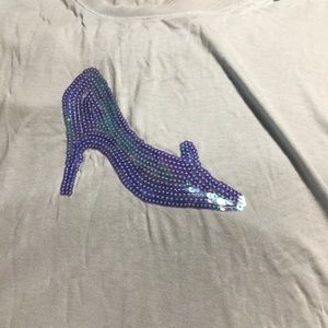 Cinderella Shoe Sequin Shirt