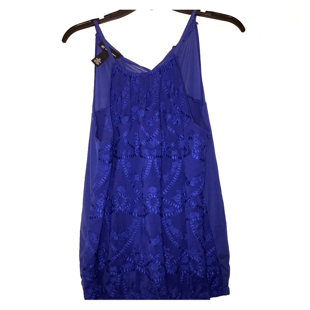 INC International Concepts embroidered top