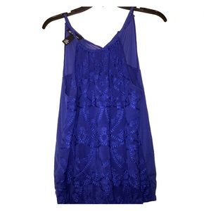 INC International Concepts embroidered top