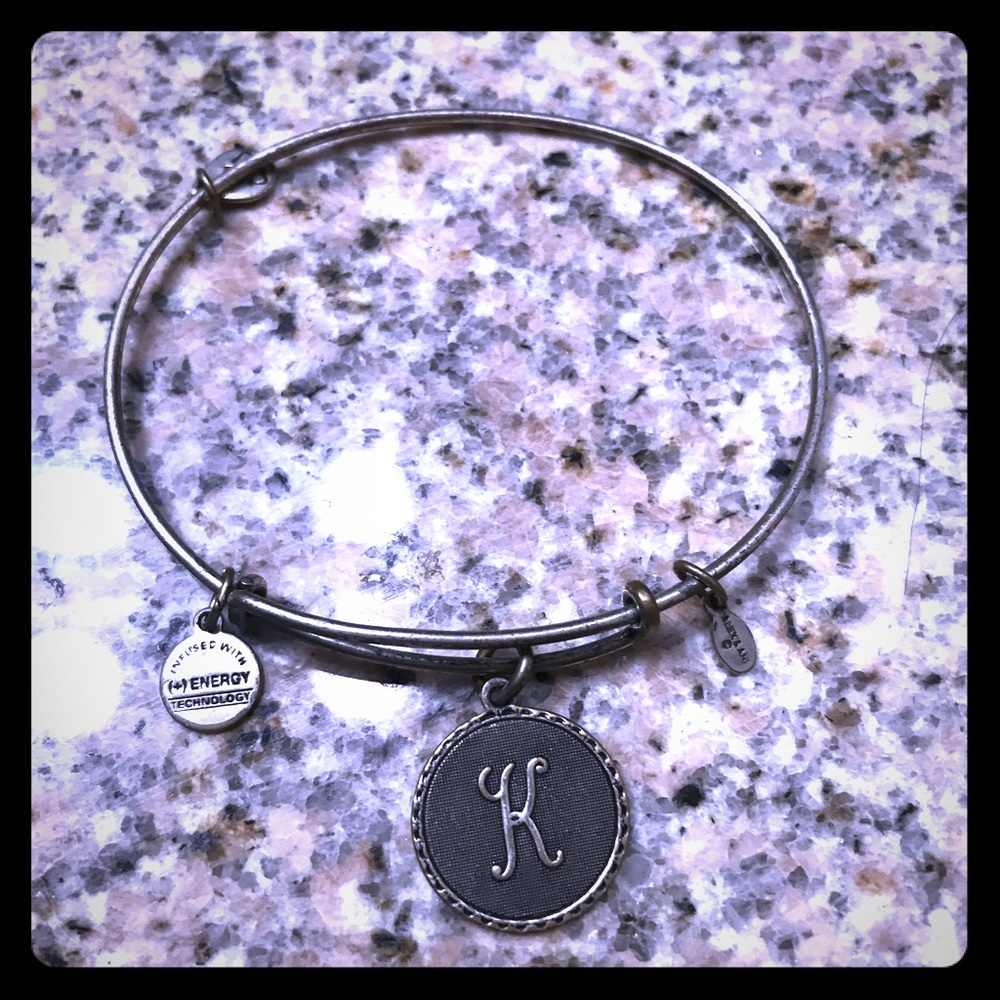 K initial bracelet.
