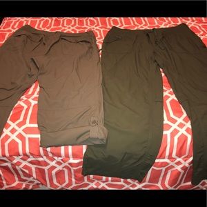 Sz 16 North Face nylon pants that roll into capris