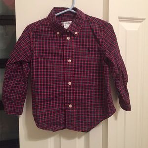 Ralph Lauren plaid button up shirt