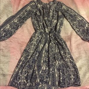Blue White Romper