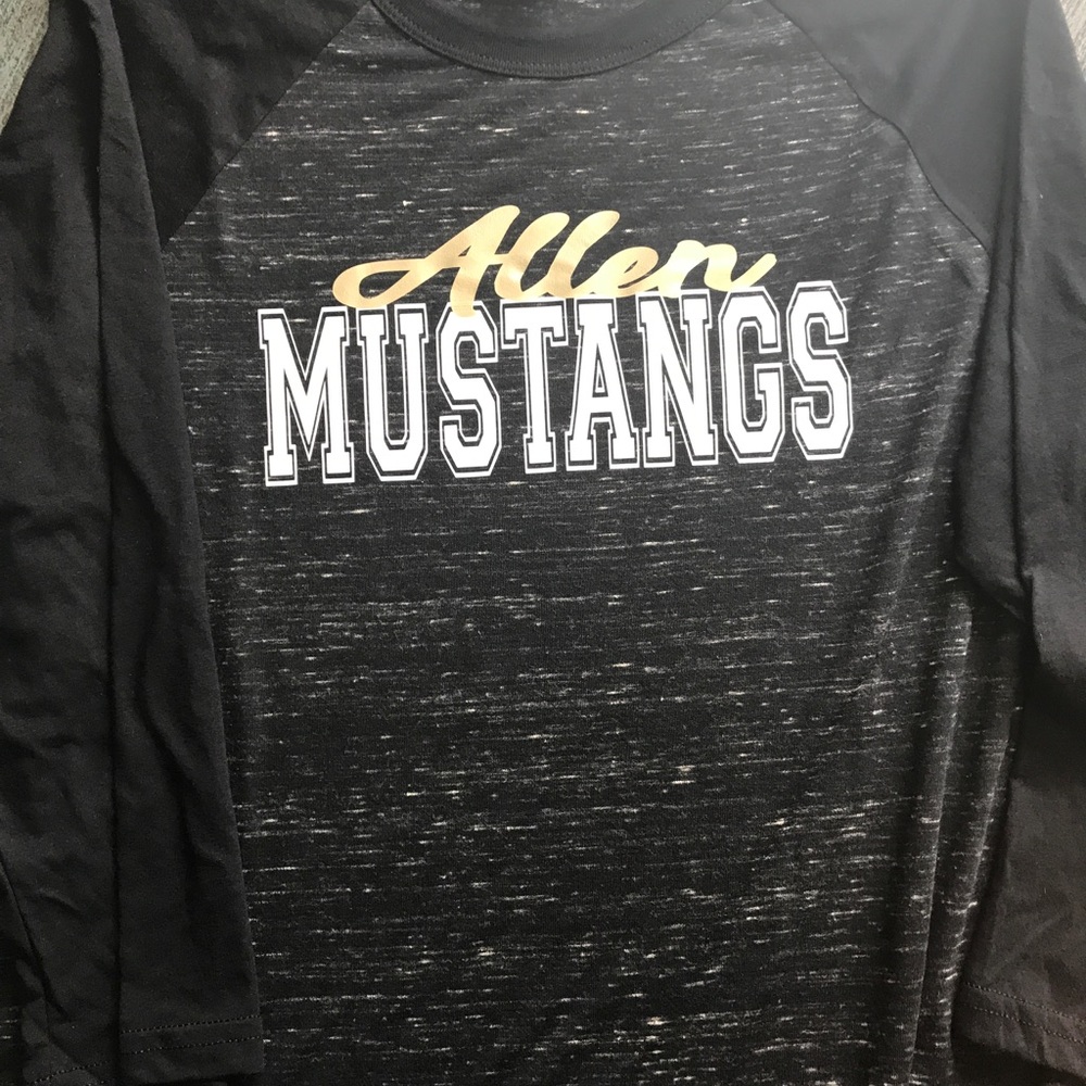 School colors and mascot name baseball tee