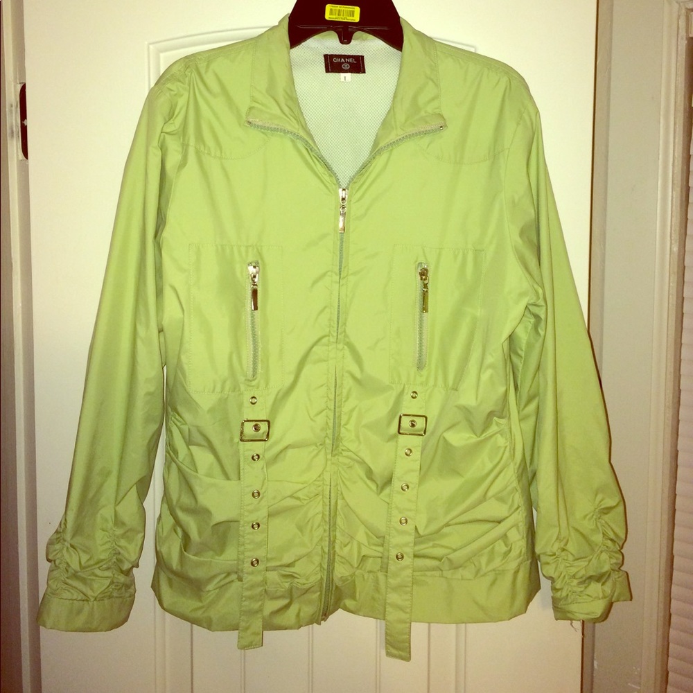 CHANEL sporty zip up jacket!