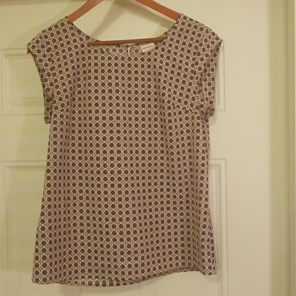 Pink Merona Keyhole Top - Size M