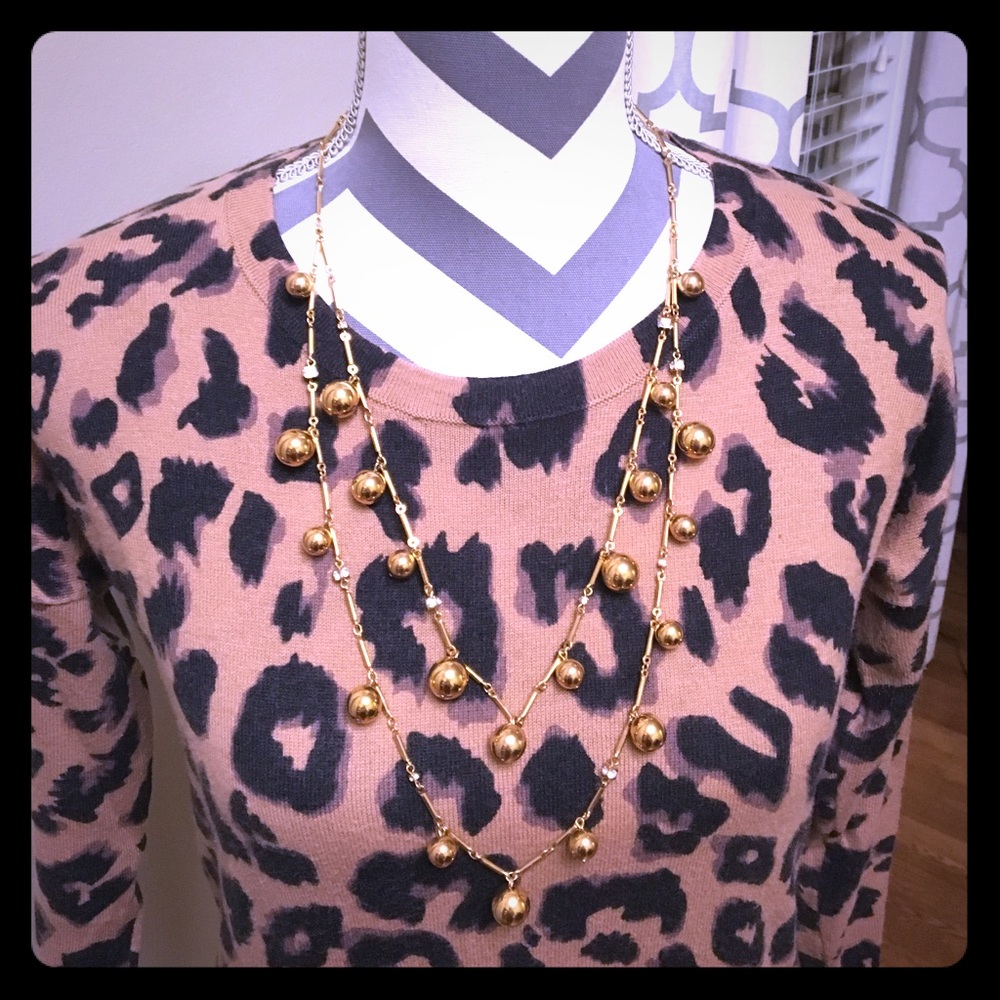 ♠️kate spade ♠️ 2 layer gold baubles necklace