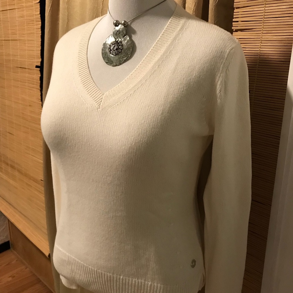 NWT Loro Piana cashmere v neck sweater, L/46