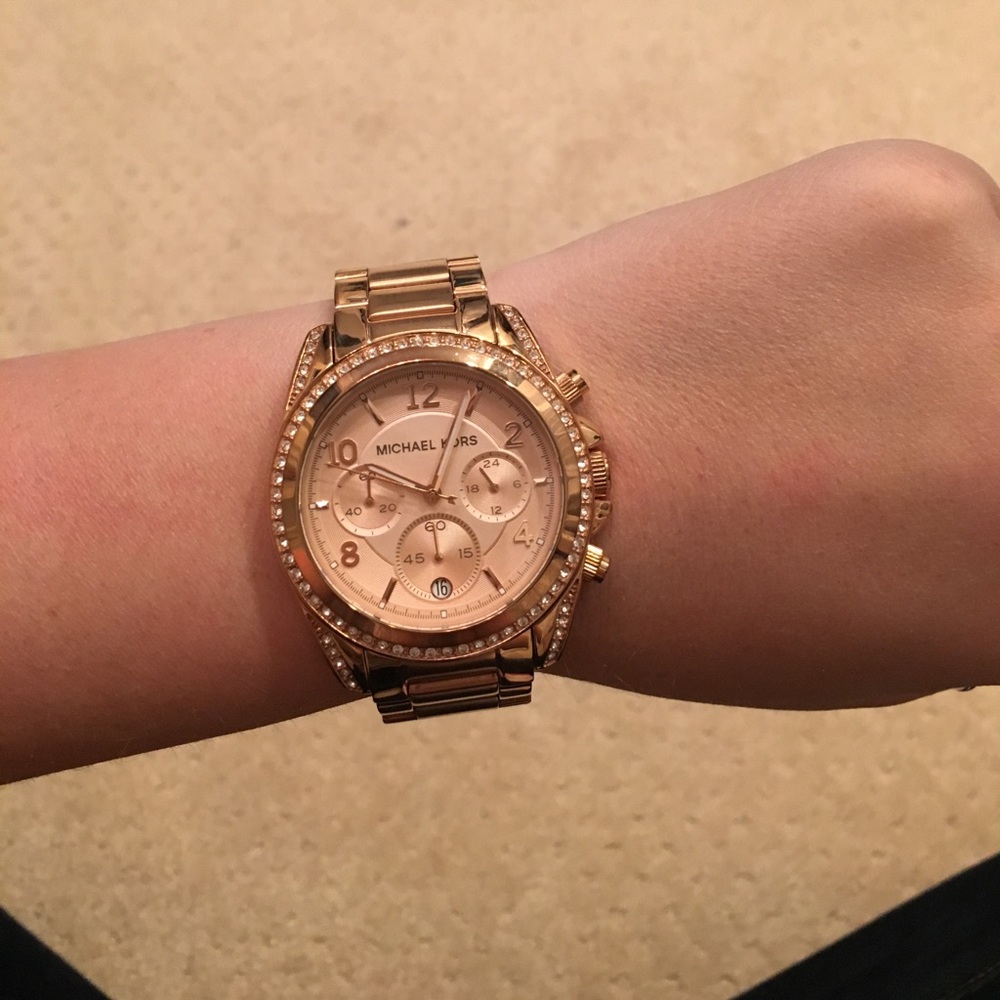 Blair Rose Gold Tone Stainless Steel Watch - Picture 6 of 8