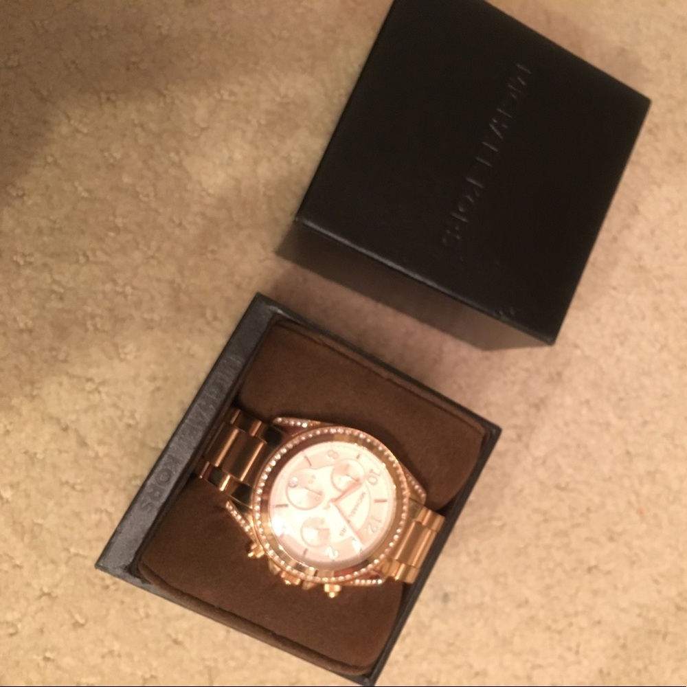 Blair Rose Gold Tone Stainless Steel Watch - Picture 7 of 8