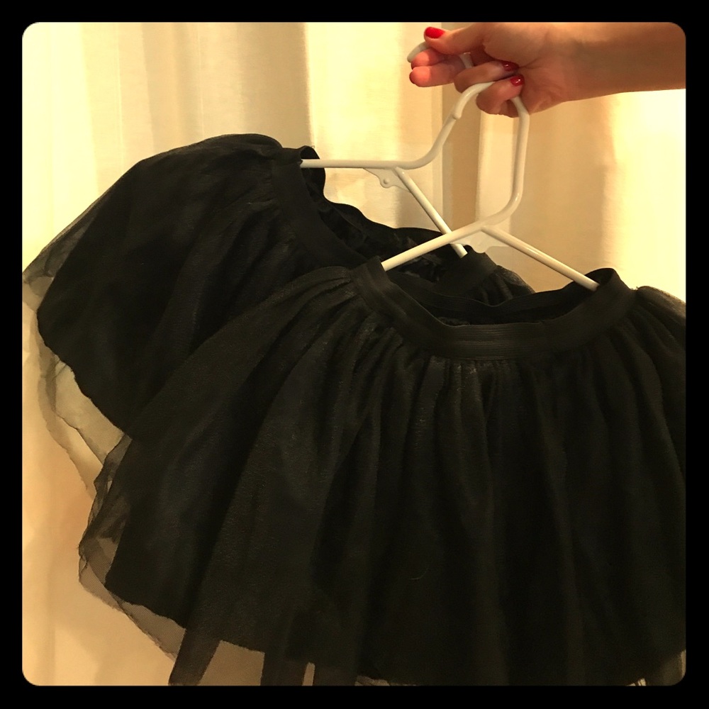 Stylish black tutus